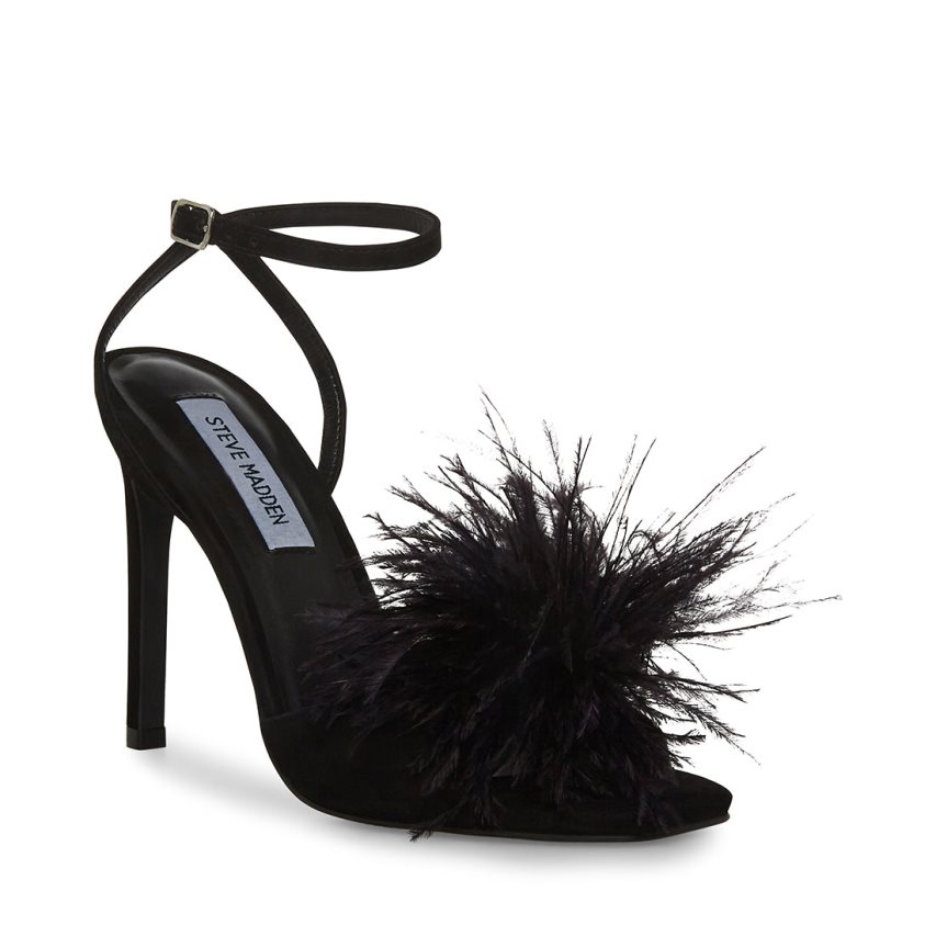 Sandalias Tacones Steve Madden Crush Mujer Negras | ES JO10S8